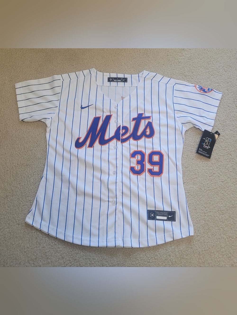 New York Mets Edwin Diaz #39 Stitched MBL Jersey Men L